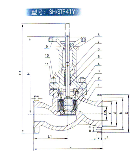 疏水调节阀产品结构图